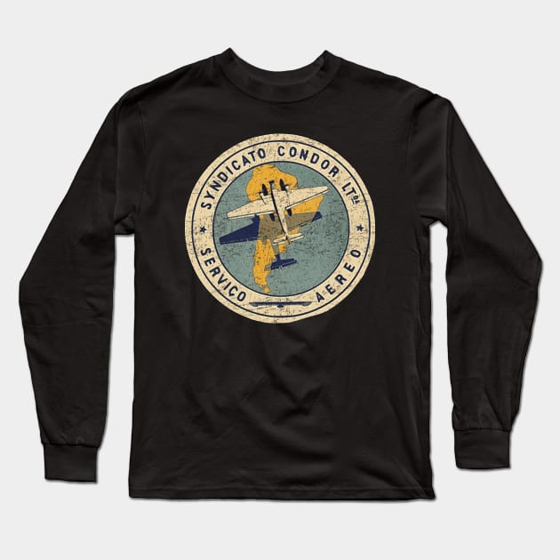 Syndicato Condor / Serviço Aéreo Condor (1924-1943), Vintage, Retro Long Sleeve T-Shirt by Vladimir Zevenckih